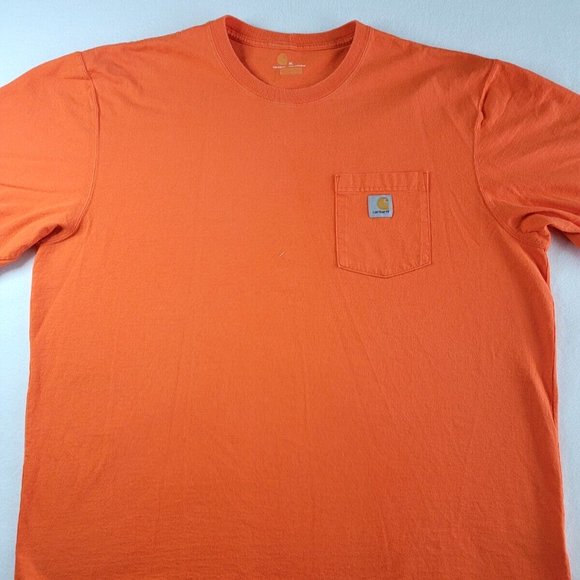 Carhartt Other - Carhartt Pocket T-Shirt Men's Size XL Orange Short Sleeve